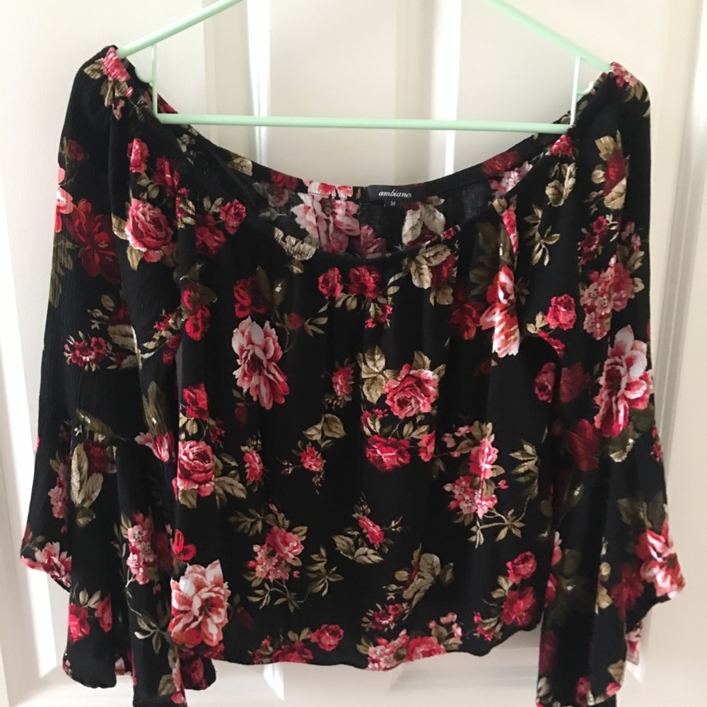 Off the shoulder floral top